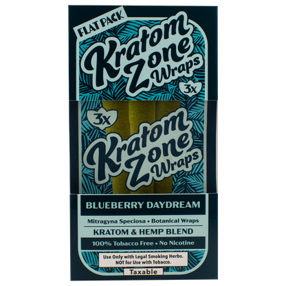 Kratom Zone: Blueberry Daydream Kratom Wraps