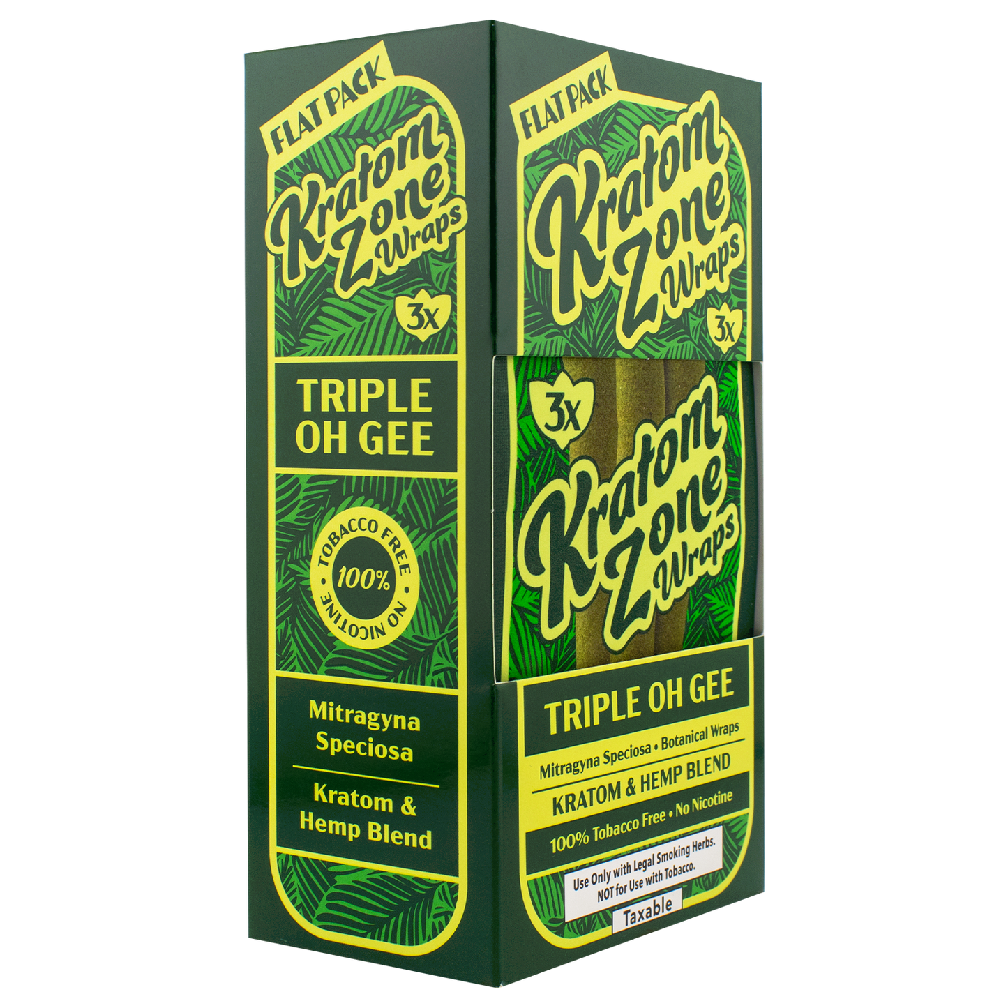 Kratom Zone: Natural Kratom Wraps (Triple Oh Gee)