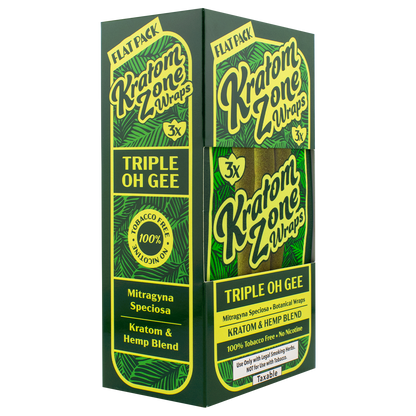 Kratom Zone: Natural Kratom Wraps (Triple Oh Gee)