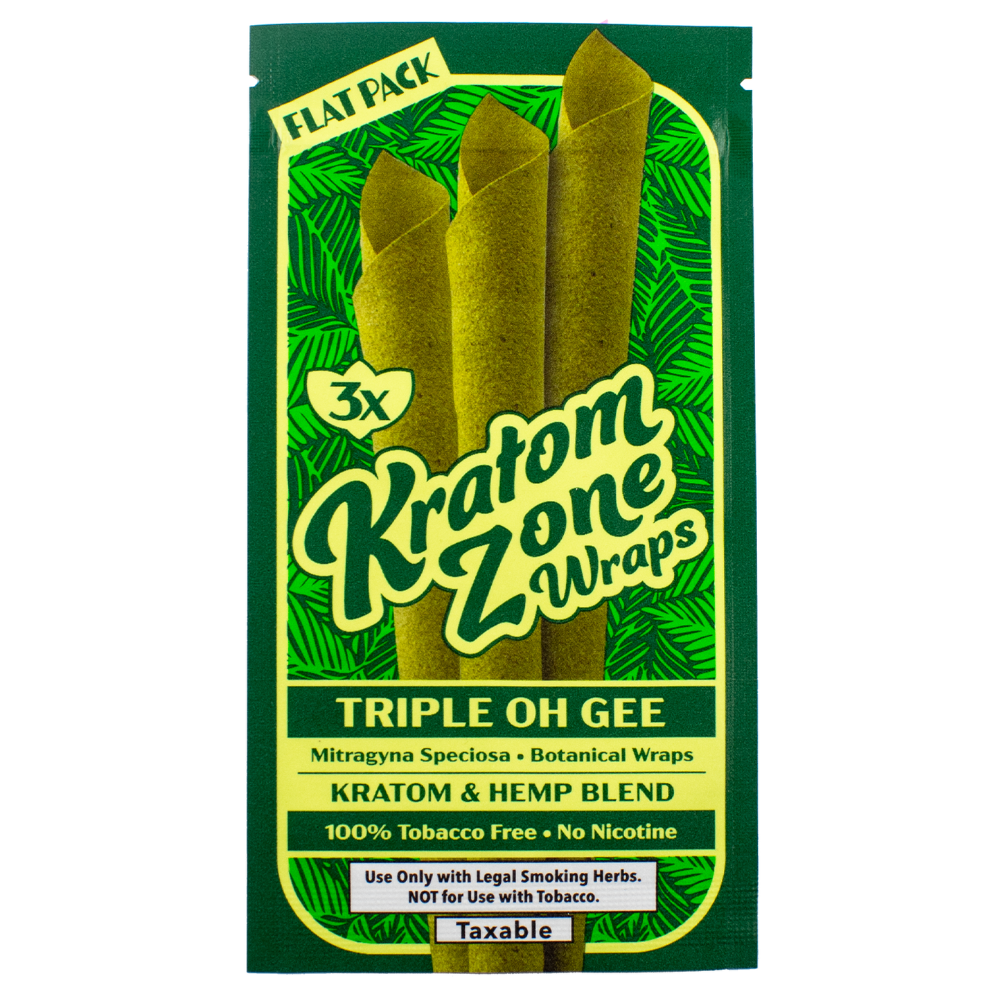 Kratom Zone: Natural Kratom Wraps (Triple Oh Gee)