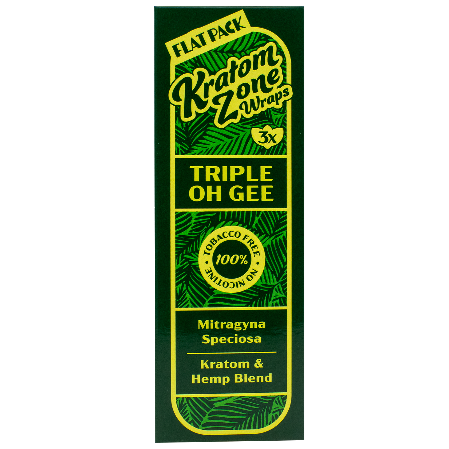 Kratom Zone: Natural Kratom Wraps (Triple Oh Gee)