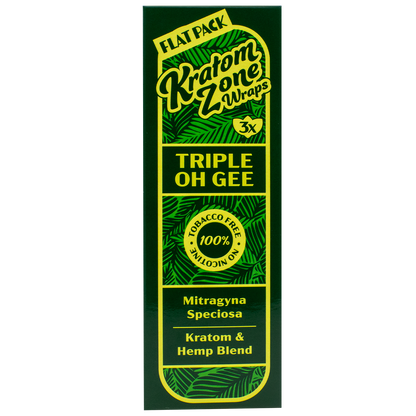 Kratom Zone: Natural Kratom Wraps (Triple Oh Gee)